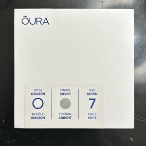 Oura Horizon Ring Gen 3- Size 7 in Silver